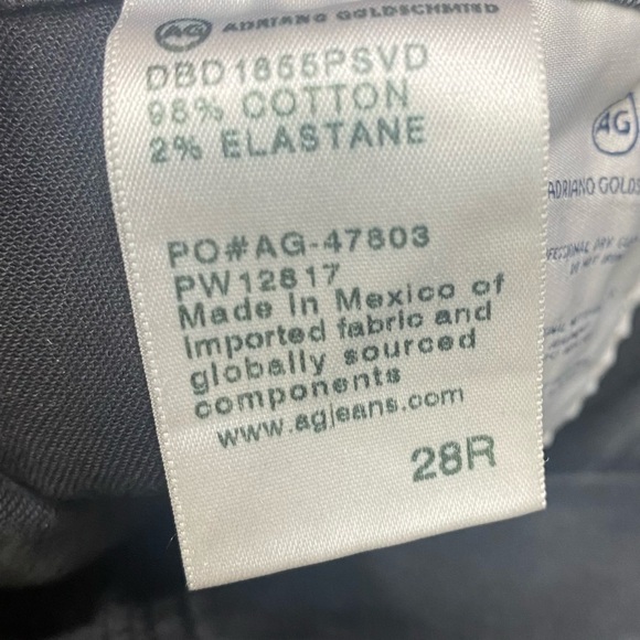Adriano Goldschmidt Prima cigarette Ankle Gray Coated Denim Jeans size 28 - Picture 12 of 12